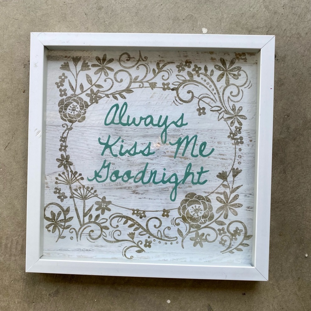 Framed wall decor